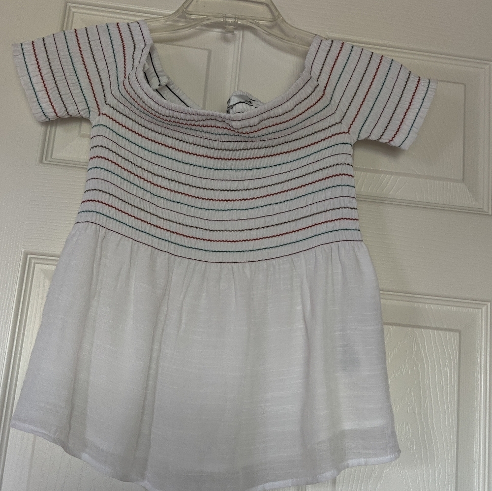 Guess Stripe Off the Shoulder Top